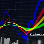 stock or forex chart and data market exchange on LED display.