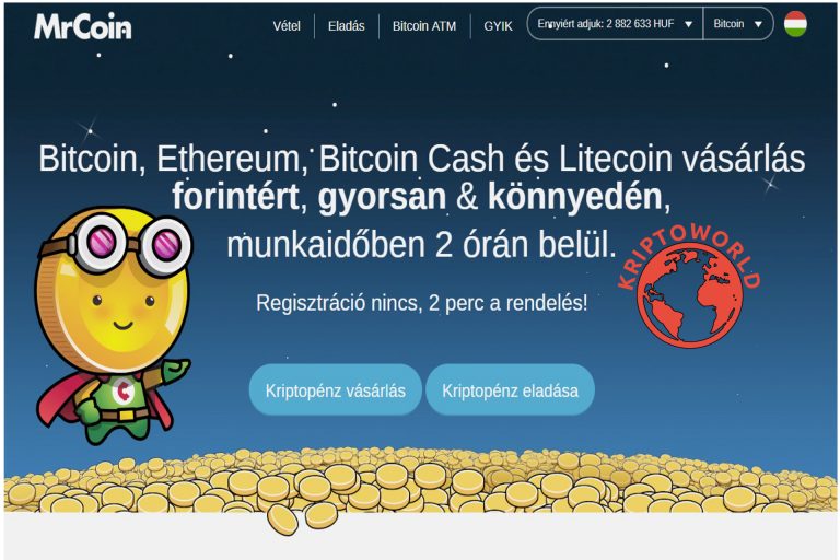 Hogyan adjunk el bitcoint a MrCoin.eu segítségével