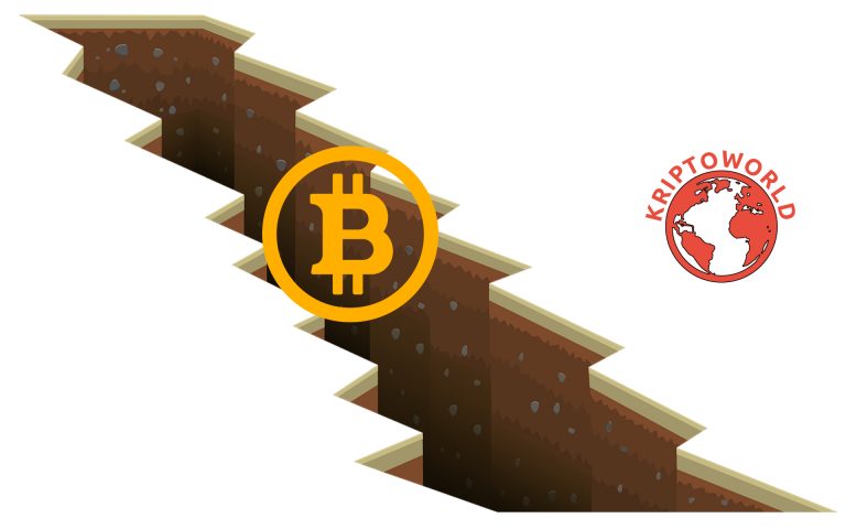 Zuhanórepülésben a bitcoin hashrátája