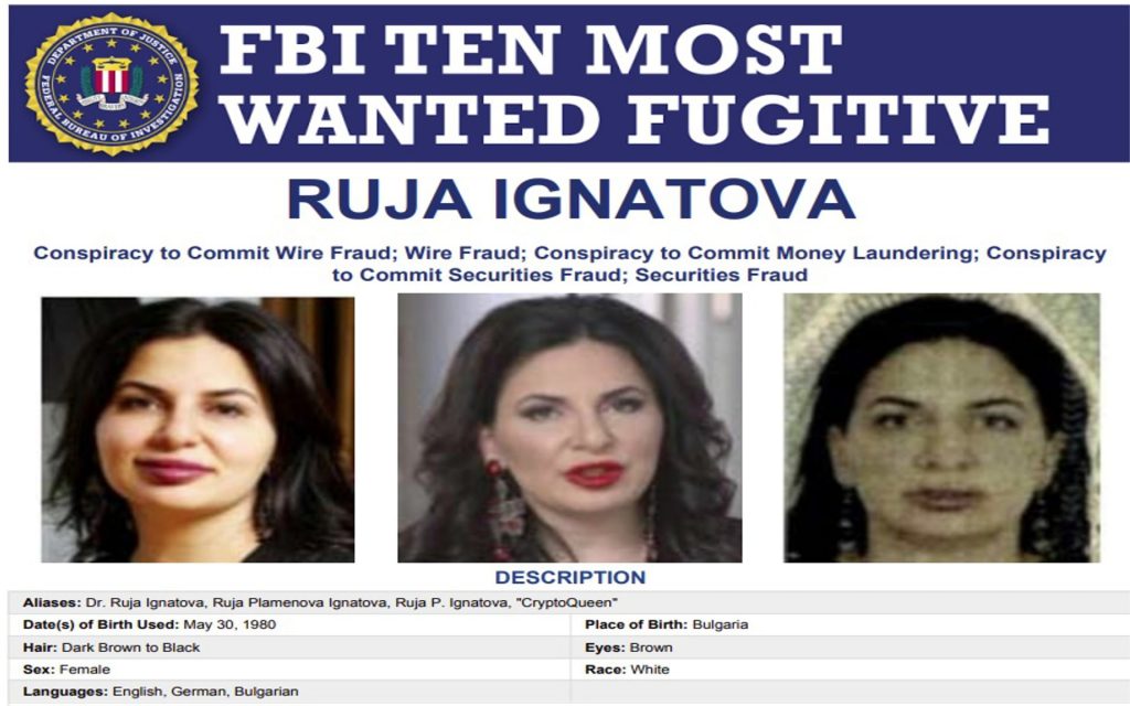 Az OneCoin alapítója felkerült a legkeresettebb bűnözők listájára