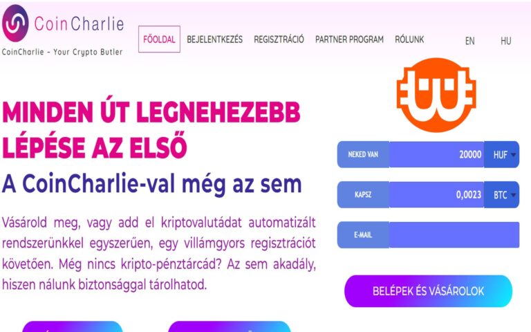 Bemutatkozik a CoinCharlie, a magyar kriptovaluta-váltó