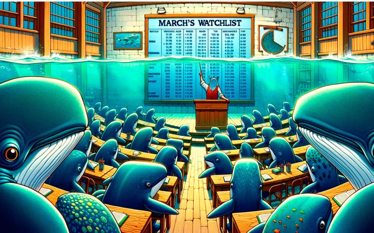A márciusi bálna figyelőlista a legjobb kriptók számára, hogy szemmel tartsuk őket