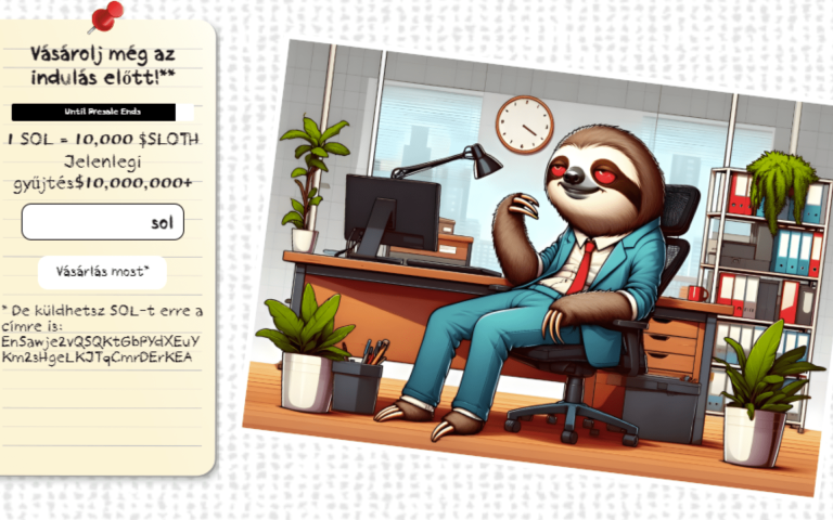 A lusta és aranyos Slothana már 10 millió dollárt gyűjtött