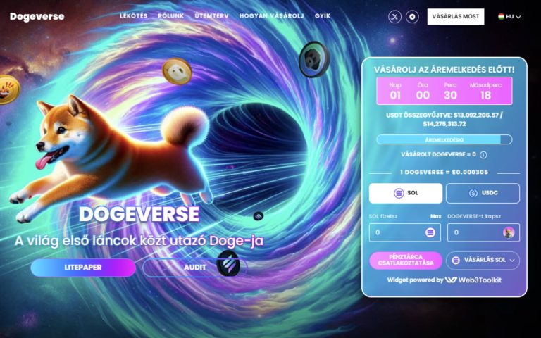Itt a Solana legnagyobb multichain jófiúja, a Dogeverse