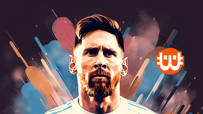 Lionel Messi egy Solana mémcoint népszerűsít