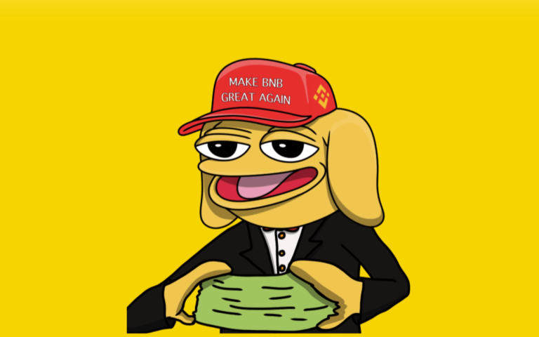 A Binance új sztárja a sárgás békakutya mém érme