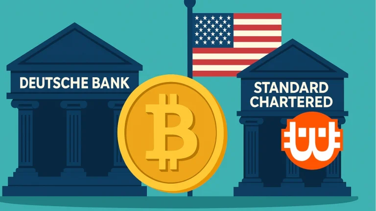 A Deutsche Bank és a Standard Chartered is szemet vetett az amerikai kriptopiacra