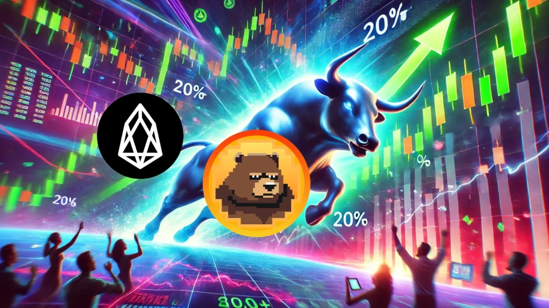 Az EOS coin több mint 20%-kal erősödött a pozitív piaci hangulat közepette