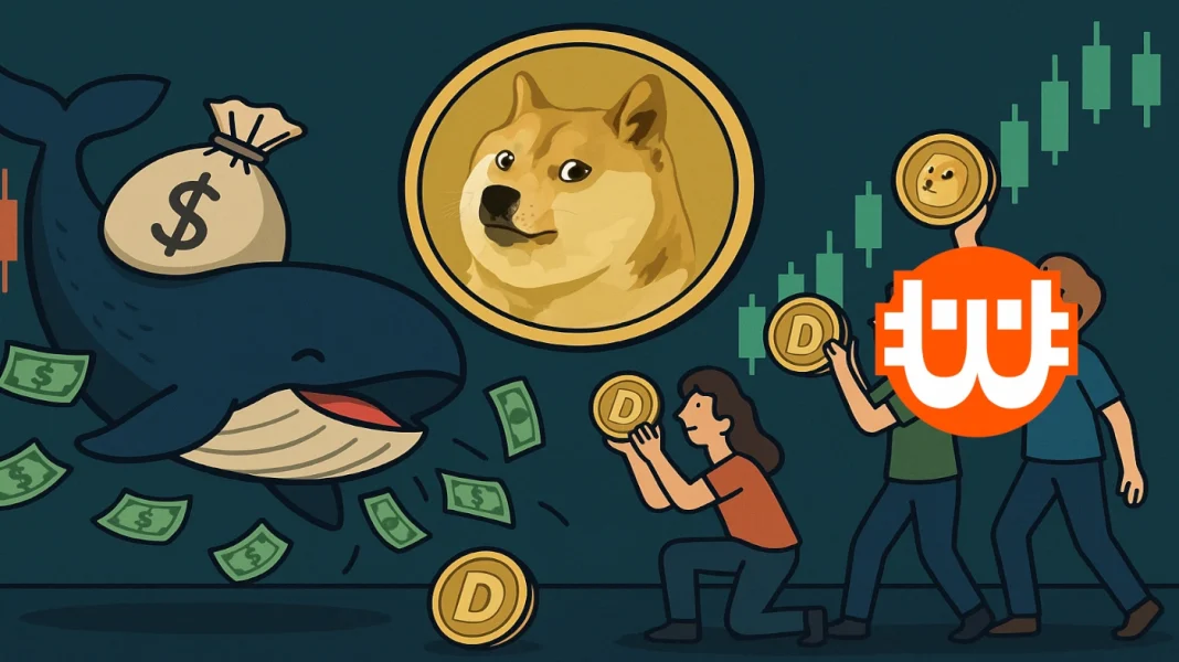 Dogecoin-helyzetjelentés: a bálnák eladnak, a kiskereskedők vásárolnak