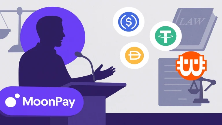 Véleményezte a stablecoin-törvény javaslatait a MoonPay vezérigazgatója
