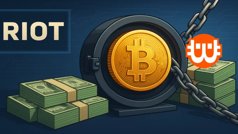 Több száz millió dolláros, bitcoinfedezetű hitelt vesz fel a Riot Platforms