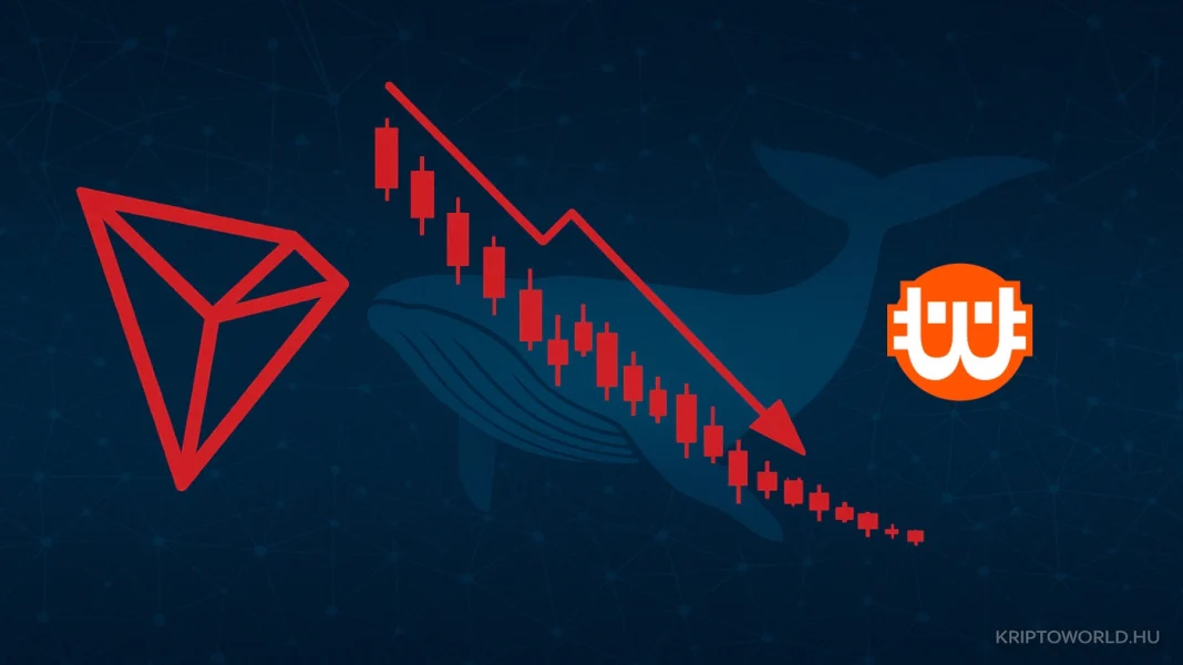TRX árfolyamcélok elemzése a 2,7%-os esés és a bálnaeladások után