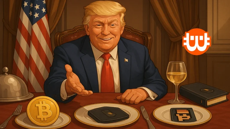 Ha van kriptovalutád, lehet, hogy téged is vacsorára hívott Trump