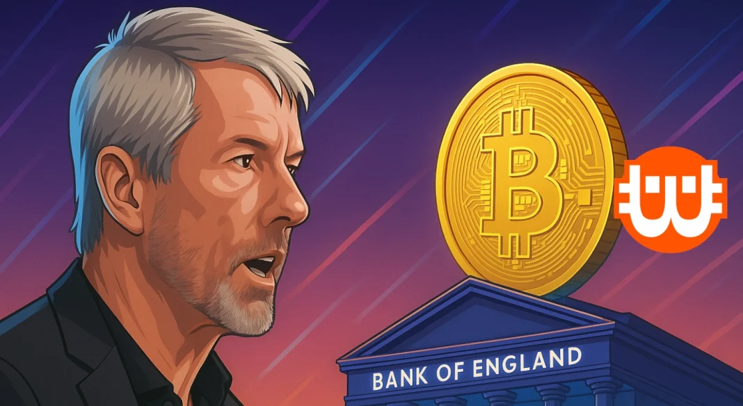 Michael Saylor szerint a Bank of England közel áll a bitcoin vásárláshoz