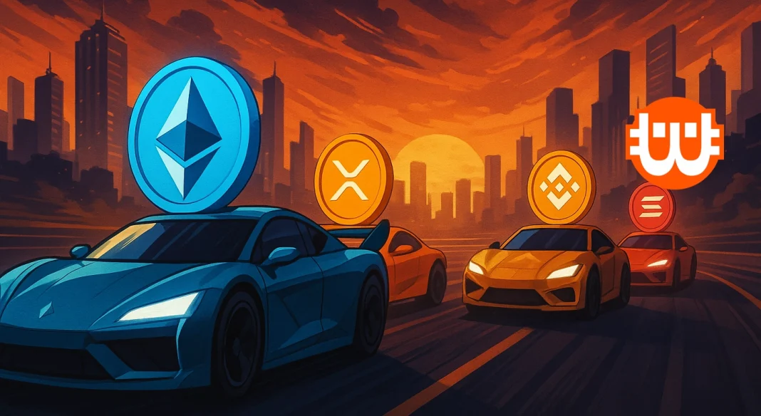 Az ethereum, az XRP, a BNB és a solana versenye várható 2025-ben