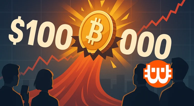 Mit jelent a piaci szereplőkre nézve, hogy a bitcoin áttörte a 100.000 dolláros határt?