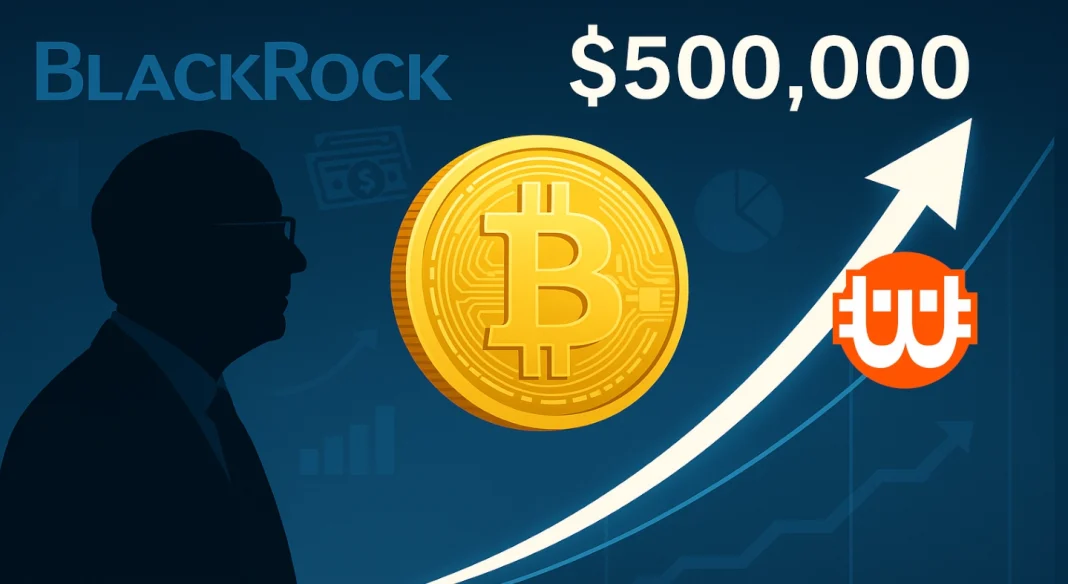 A BlackRock vezérigazgatója szerint félmillió dollárrra emelkedhet a bitcoin árfolyama 5–10 éven belül