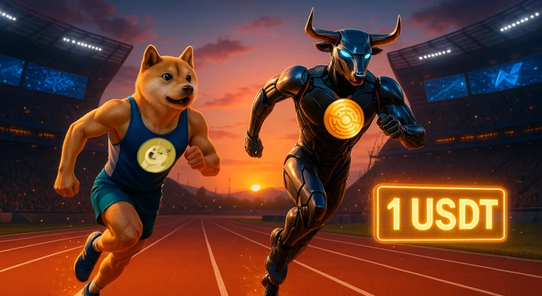 A Dogecoin (DOGE) 1 dollár felé