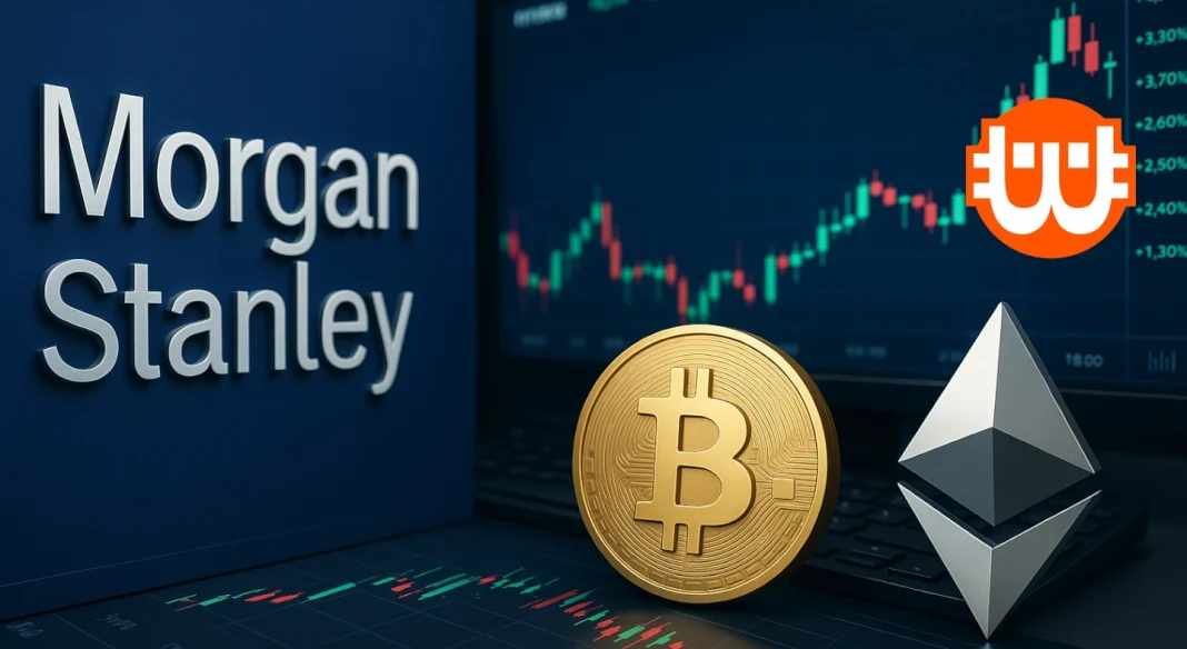 Kriptokereskedést vezetne be hagyományos platformján a Morgan Stanley