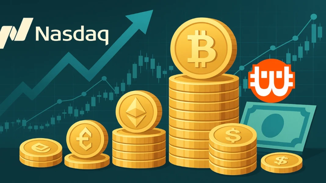 300 millió dolláros kriptovaluta tartalékalapot hozna létre egy Nasdaq-on jegyzett vállalat