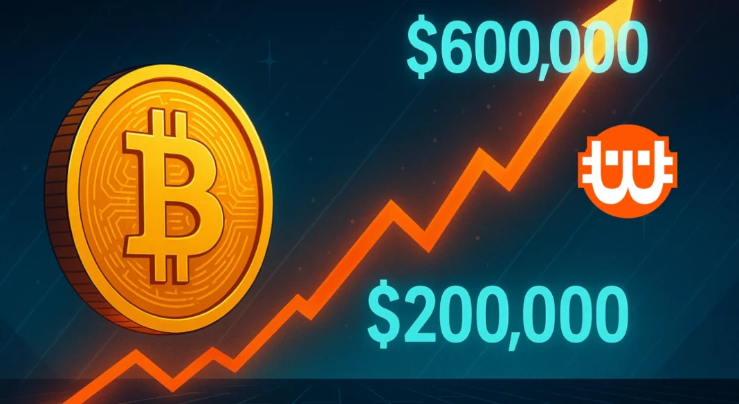Már nem a 200 ezres Bitcoin a cél, jöhet a 600 ezer dolláros BTC?