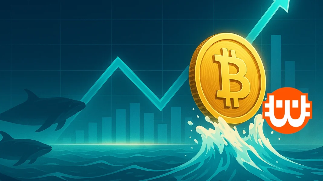 Bitcoin új történelmi csúcshoz közelít – likviditási zóna és bálnák jelzik az emelkedést