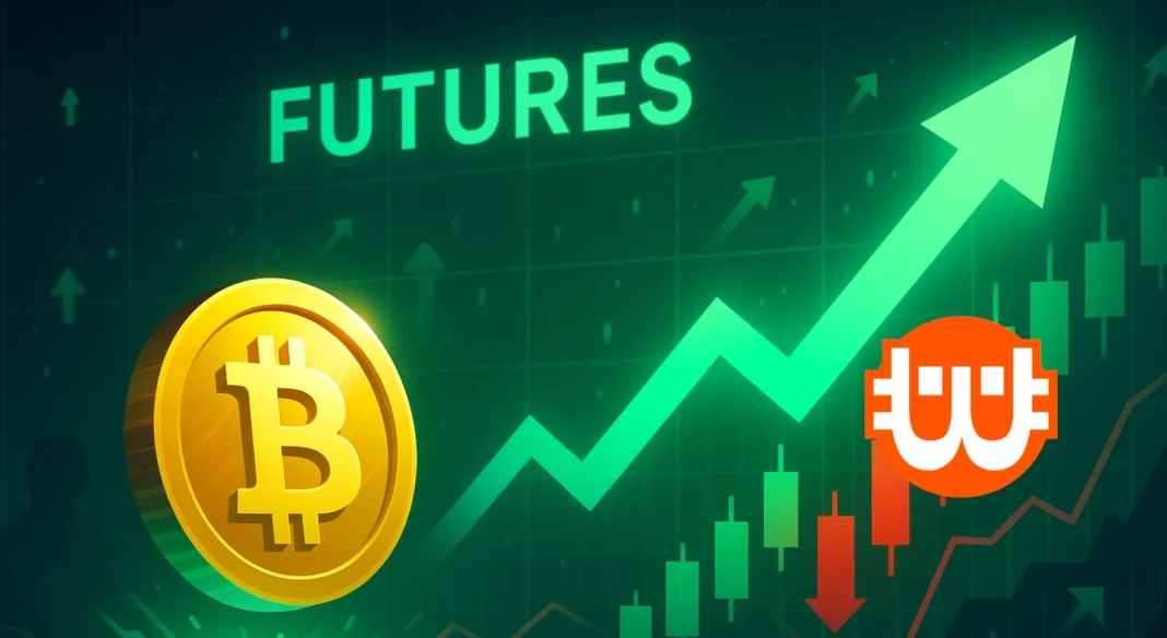 A bitcoin határidős piac bikás lendületet jelez