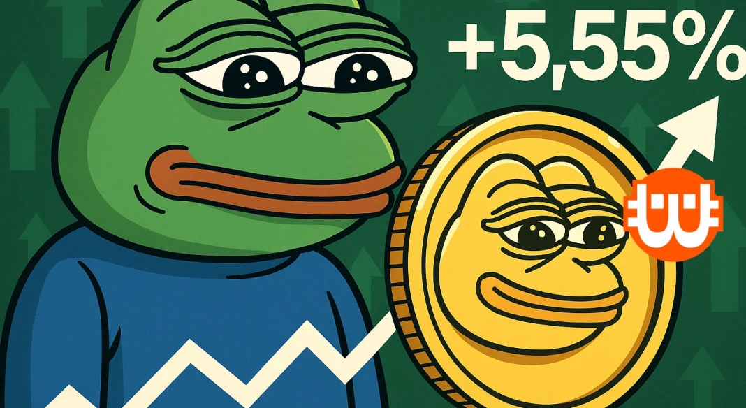 A Pepe árfolyama 5,55%-ot ugrott – Meddig tart a mémérme ralit?