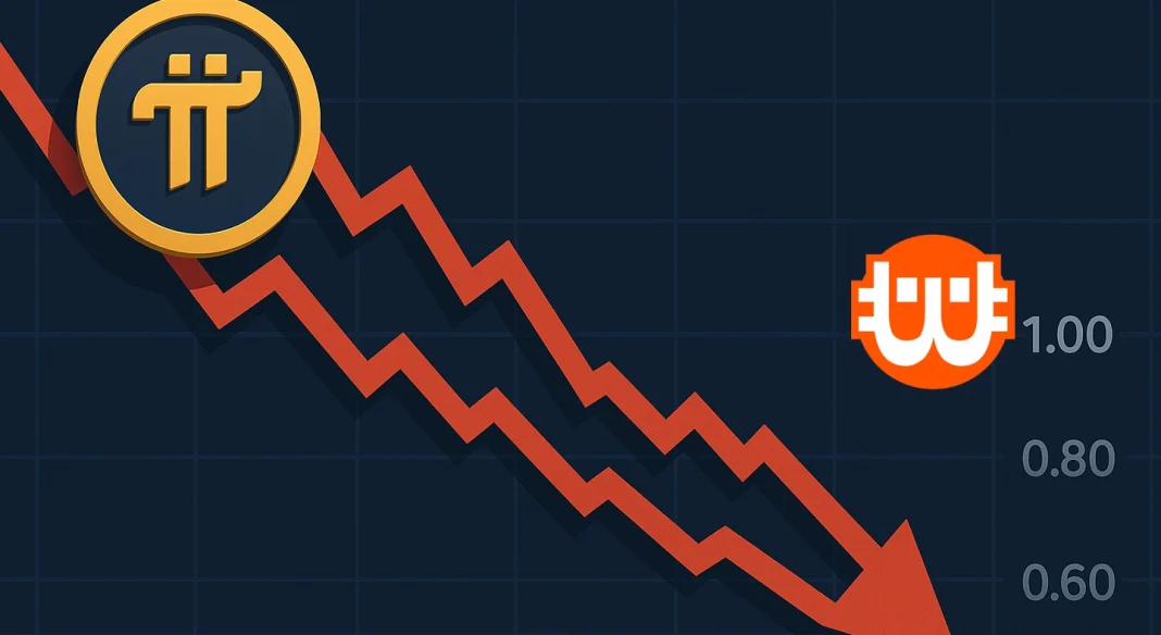 A Pi Network árfolyama 60%-ot zuhant – közeledik a 0,40 dolláros szint?