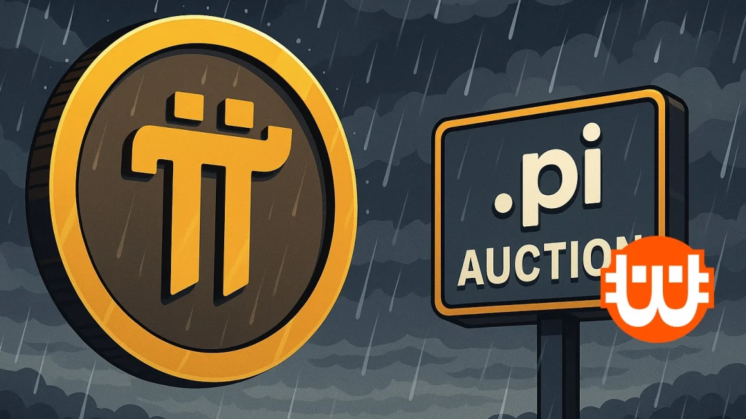 Kritika zúdul a Pi Network új .pi domain aukciós frissítésére