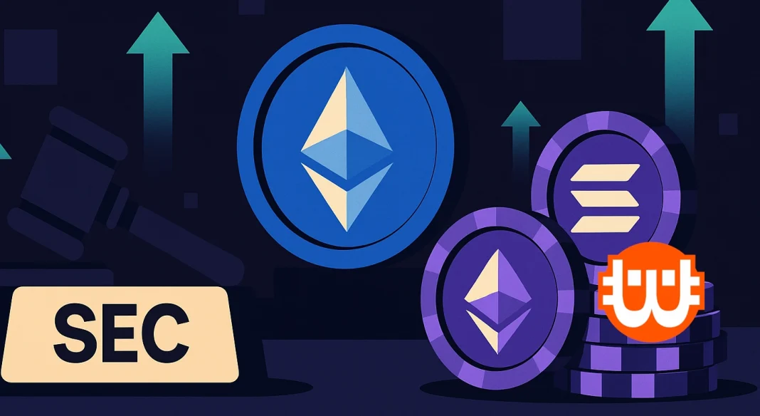 Az SEC szigorú, de az Ethereum- és Solana-befektetők emelik a tétet