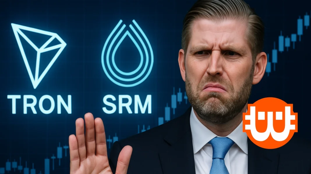 Eric Trump tagadja részvételét a Tron és SRM közös tőzsdei ügyletében