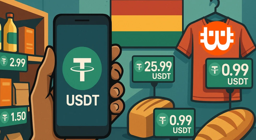 Bolíviában USDT-ben adják meg az árakat a boltokban