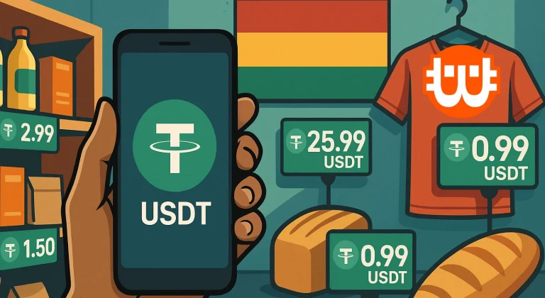 Bolíviában USDT-ben adják meg az árakat a boltokban