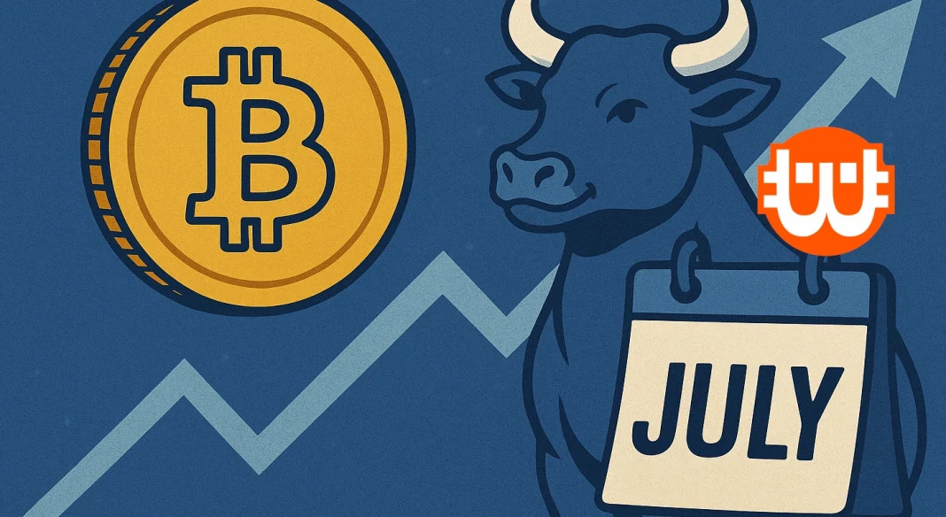Július a Bitcoin legerősebb hónapja lehet – Statisztika a bikáknak kedvez