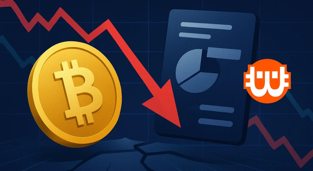 A Bitcoin mellett a Strategy részvények is visszaestek