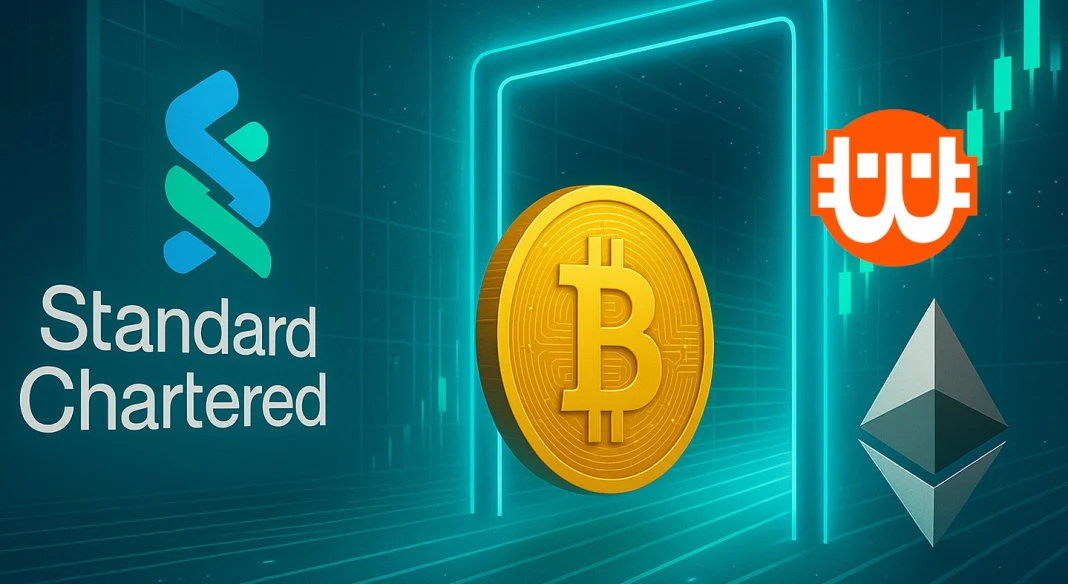 Standard Chartered kriptokereskedést indított Bitcoinra és Ethereumra – Így reagál a piac