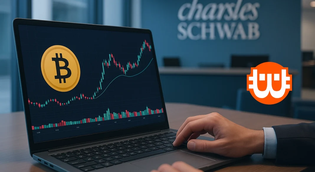 A Charles Schwab közvetlen Bitcoin-kereskedést kínál ügyfeleinek