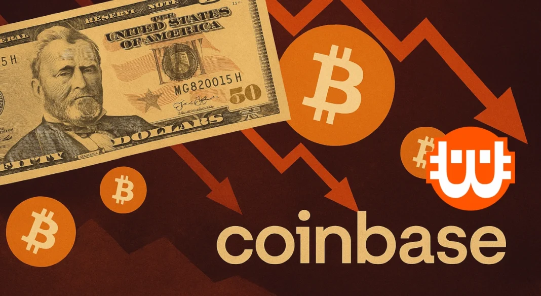 coinbase bitcoin premium negativ btc arfolyam usa kereslet