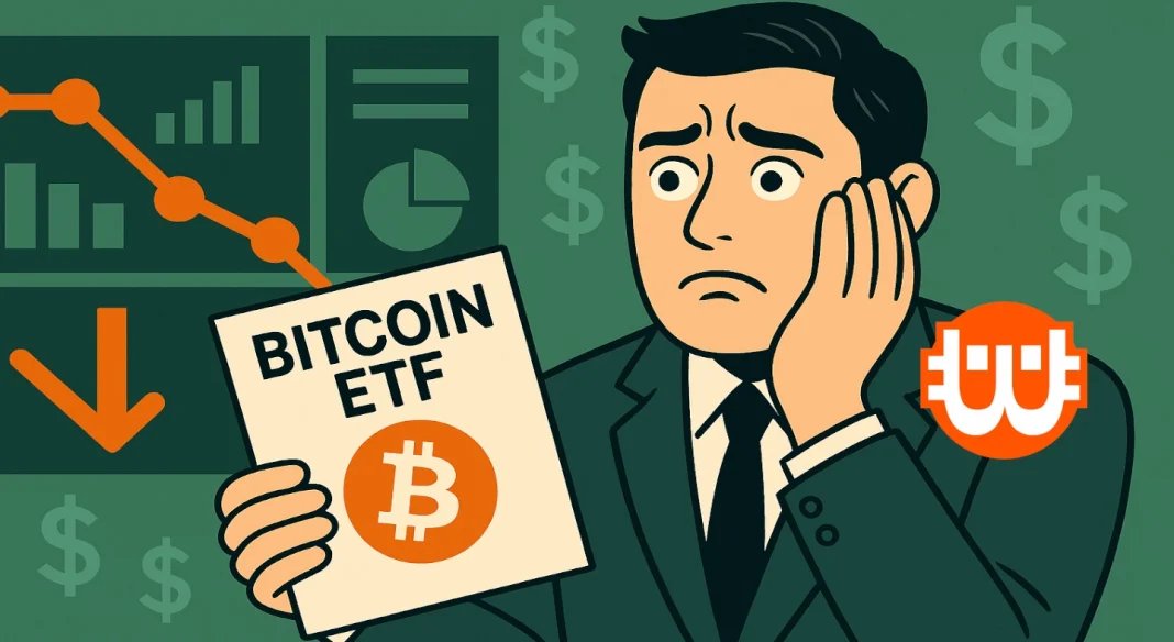 Aggodalomra ad okot, hogy 80%-kal visszaestek a Bitcoin ETF-beáramlások?
