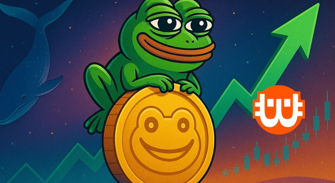 A PEPE árfolyama szárnyal – Bálnák és technikai jelek is emelkedést vetítenek előre