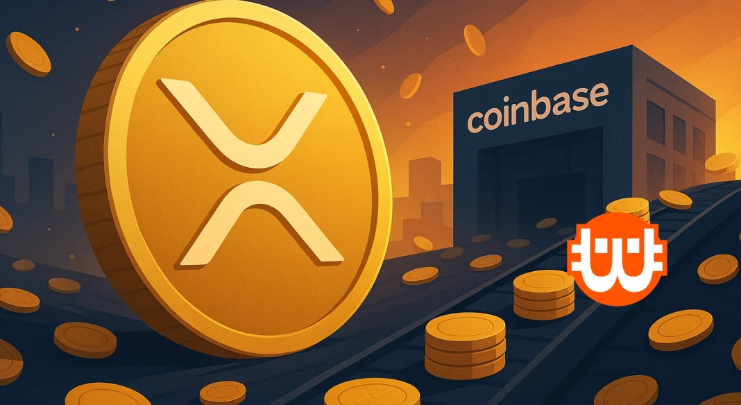 25,5 millió XRP érkezett a Coinbase-re