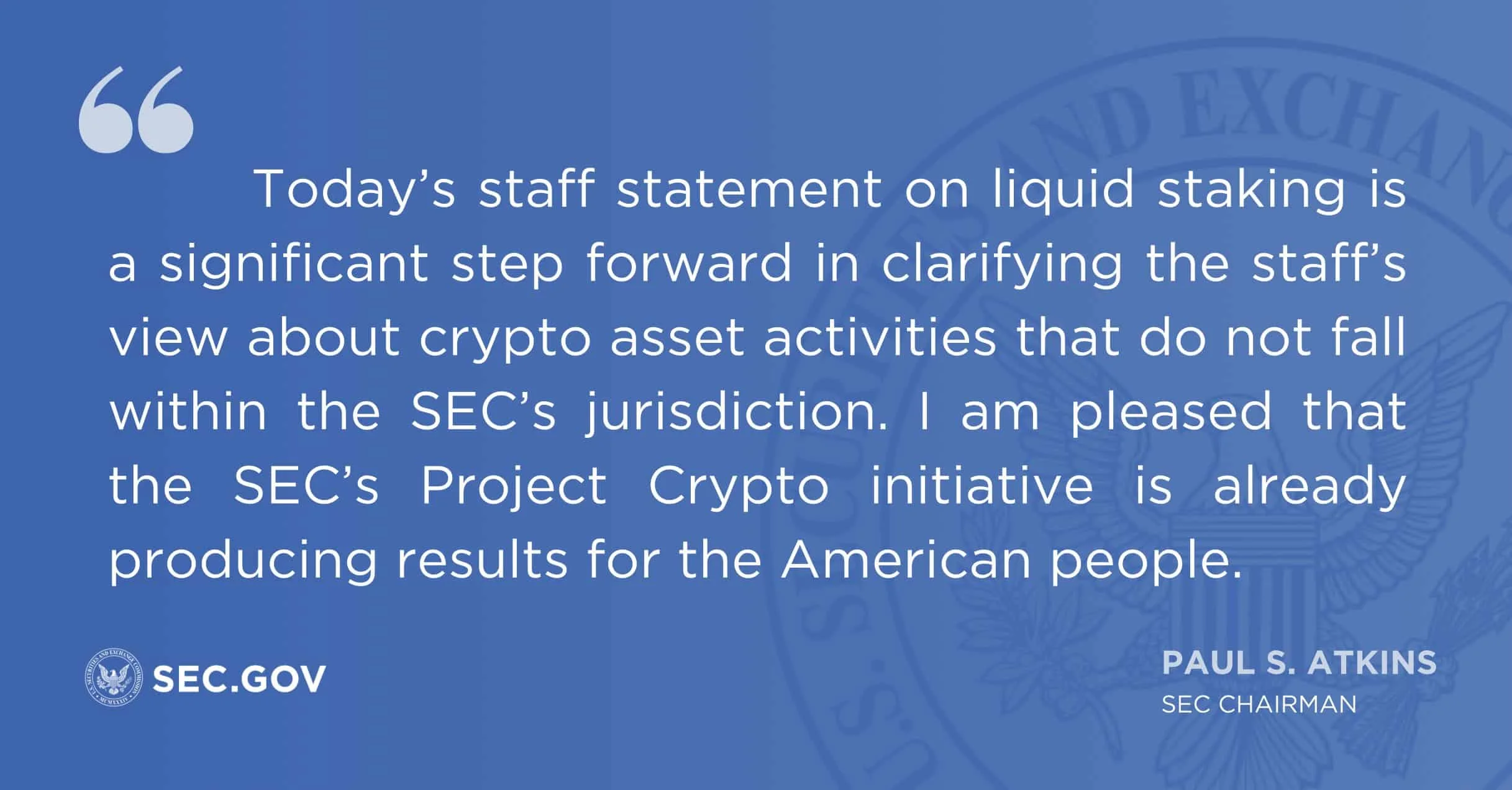 SEC staking