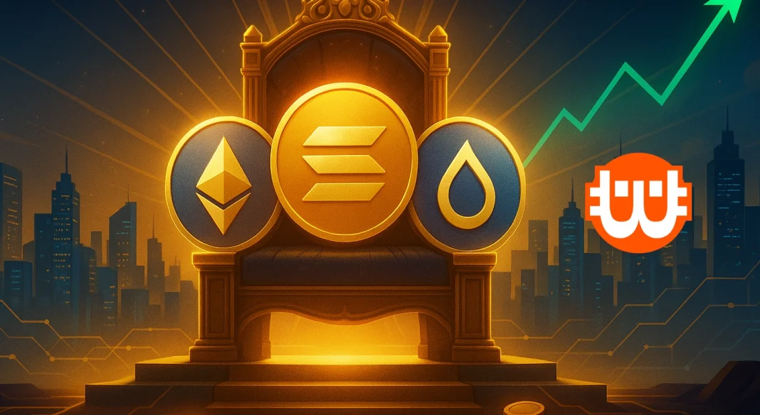 Az altcoinok új királyai: az ethereum, a solana és a sui a kriptopiac élén