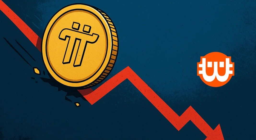 Drámai zuhanáson van túl a Pi Network árfolyama
