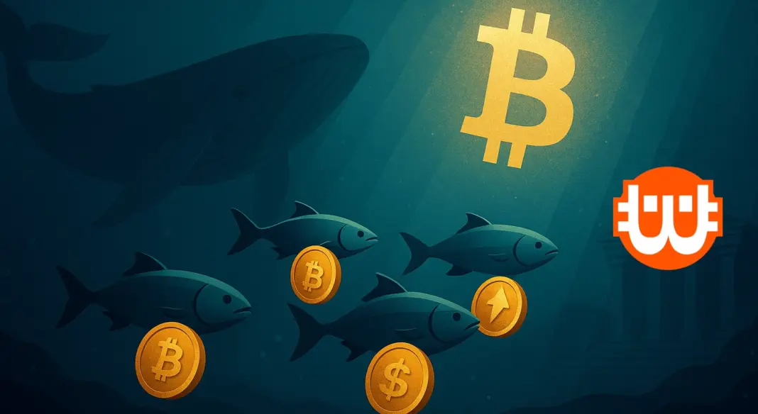 A Bitcoin-bálnák visszavonulót fújtak, most a közepes befektetők lépnek előre