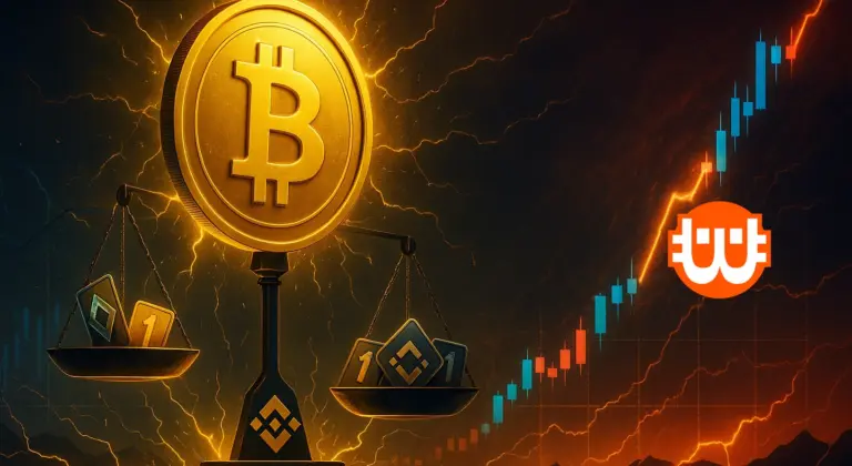 A Bitcoin 1:1 arány közelébe ért a Binance-en – közel a nagy kitörés vagy jön az újabb volatilitás?