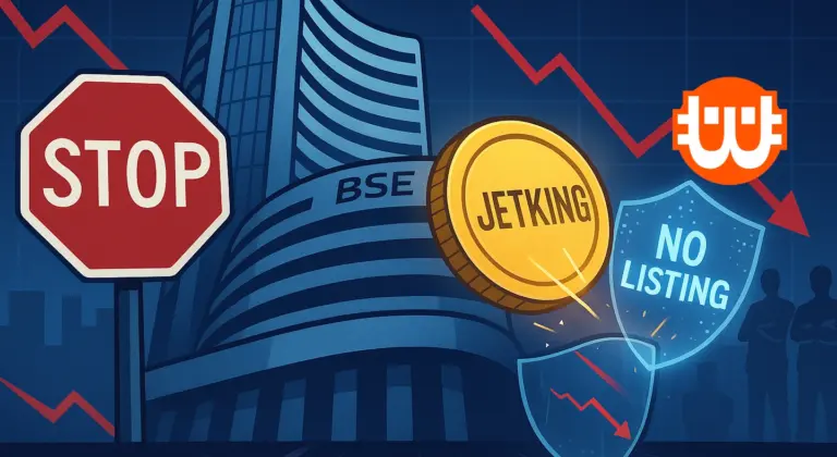 A Bombayi Értéktőzsde elutasította a kriptós tőkebevonást, nincs listázás a Jetkingnek