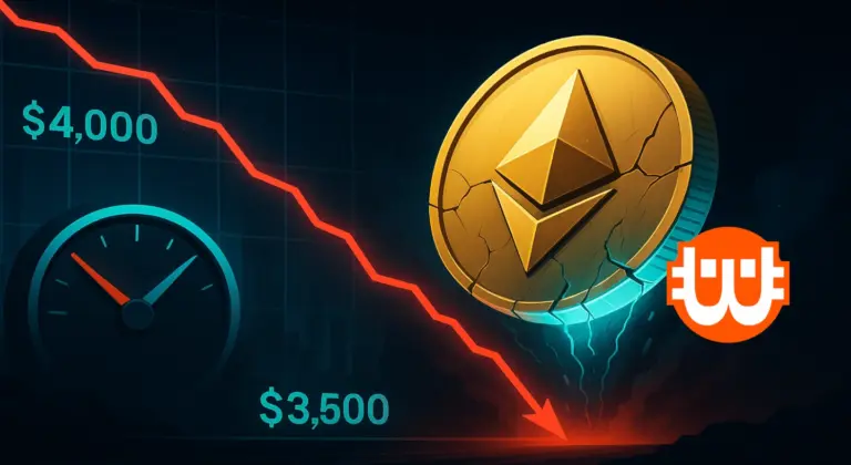 Az Ethereum 4000 dollár alá csúszott, a 3500 a következő megálló?