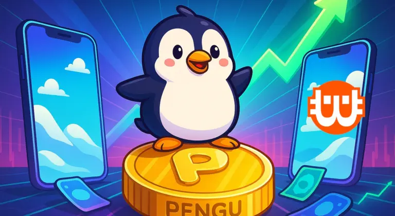 PENGU árfolyam: a Pudgy Party mobiljáték és új partnerség 500%-os emelkedést hozhat?